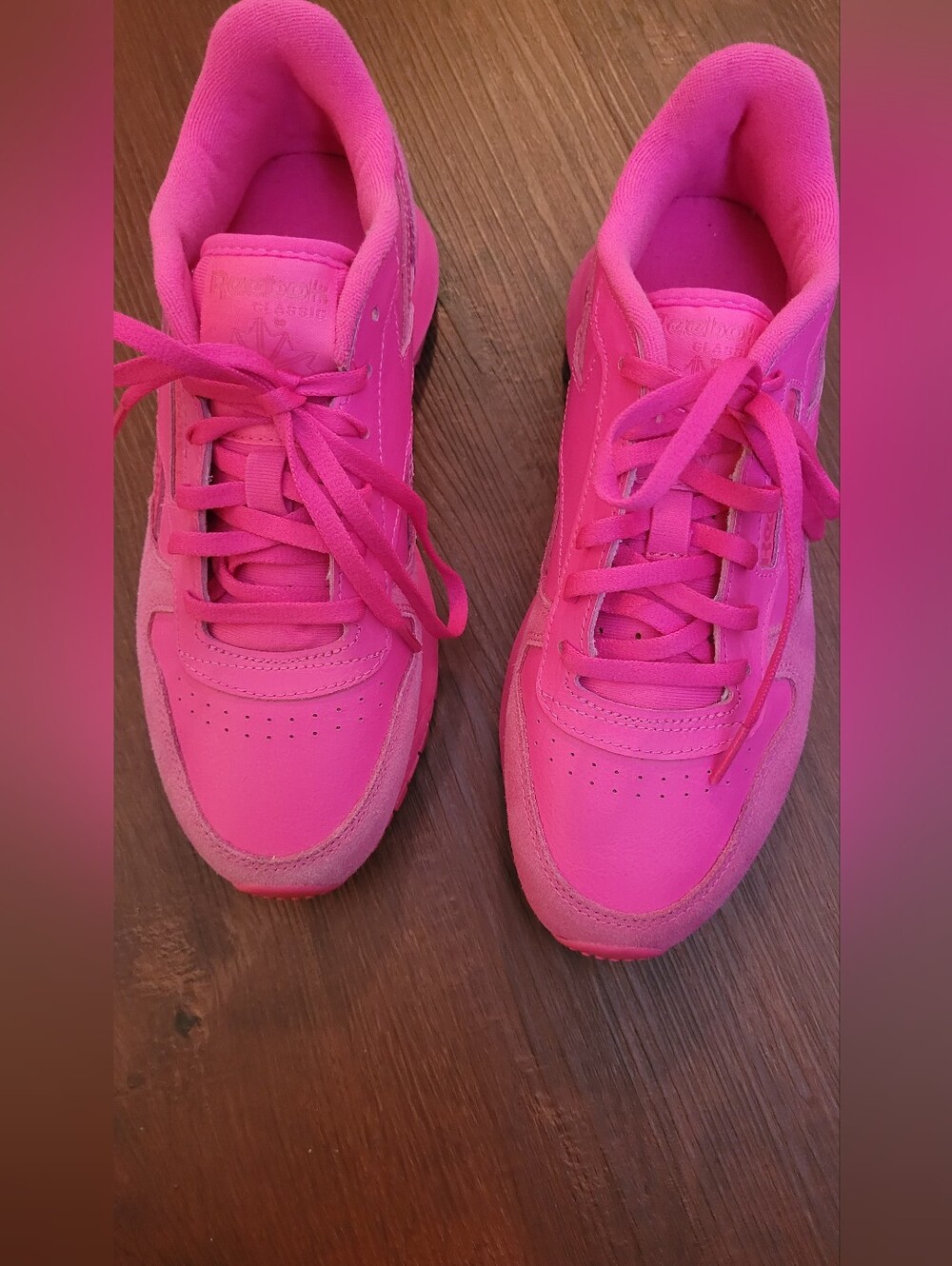 Women's Bright Pink Athletic Sneakers